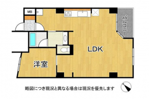 神戸市垂水区千代が丘、マンションの間取り画像です