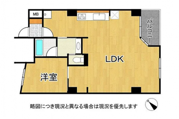 神戸市垂水区千代が丘、マンションの間取り画像です