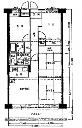 神戸市垂水区西舞子、収益物件/住宅の間取り画像です