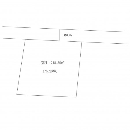 宮崎市恒久南、土地の間取り画像です