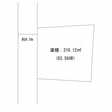 宮崎市祇園、土地の間取り画像です
