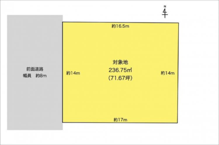 宮崎市清武町、土地の間取り画像です