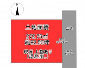 宮崎市桜ケ丘町、土地の間取り画像です