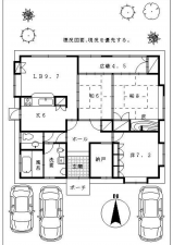 宮崎市谷川、中古一戸建ての間取り画像です