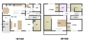 宮崎市船塚、中古一戸建ての間取り画像です