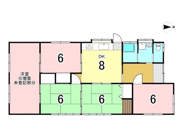 宮崎市高洲町、中古一戸建ての間取り画像です