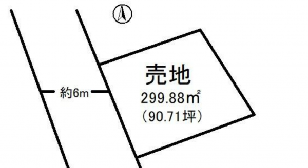 宮崎市佐土原町、土地の間取り画像です