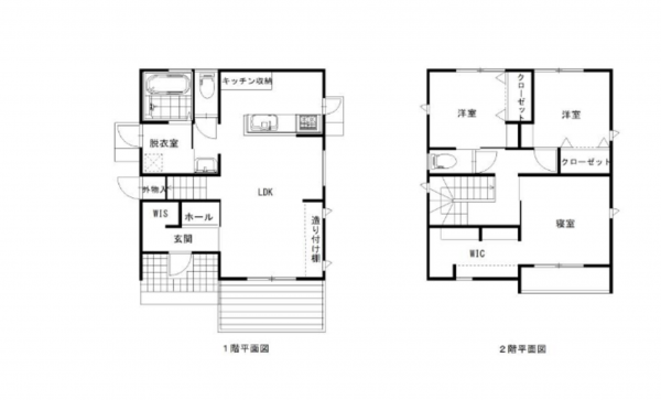 宮崎市新別府町、中古一戸建ての間取り画像です