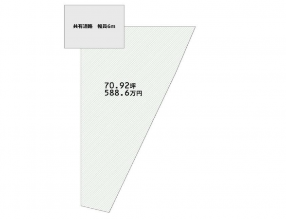 宮崎市田野町、土地の間取り画像です