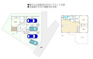 宮崎市恒久南、中古一戸建ての間取り画像です