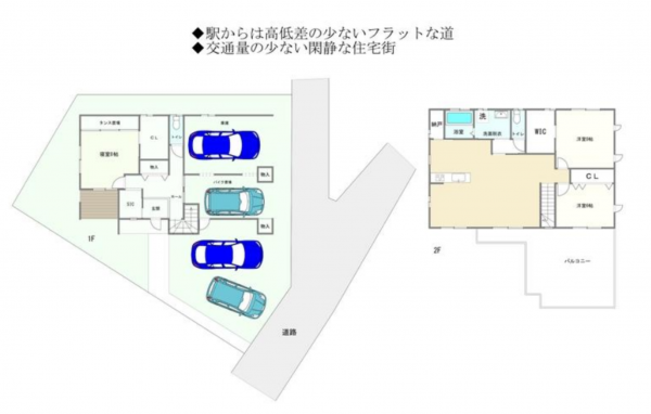 宮崎市恒久南、中古一戸建ての間取り画像です