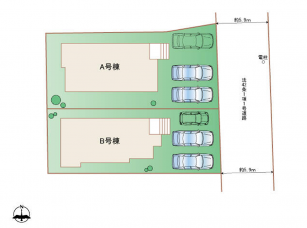 宮崎市大和町、新築一戸建ての画像です
