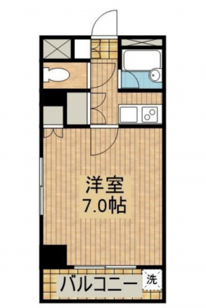 宮崎市祇園、マンションの間取り画像です