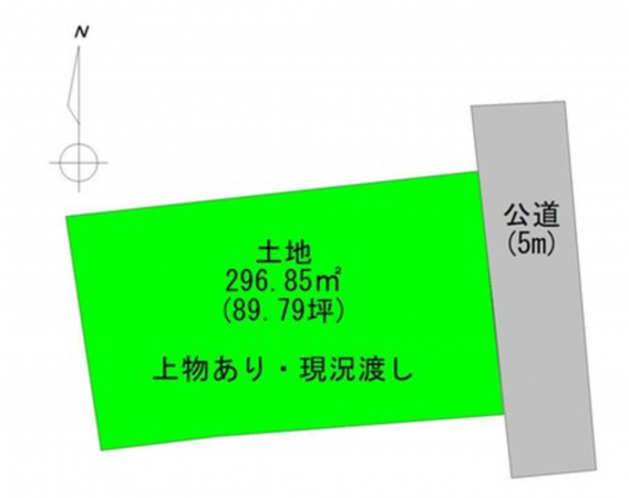 宮崎市江南、土地の画像です