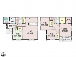 宮崎市丸山、新築一戸建ての間取り画像です