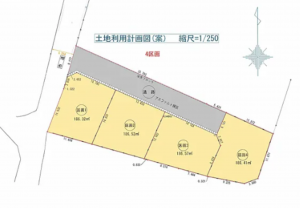 宮崎市新別府町、土地の間取り画像です