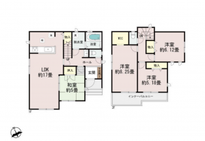宮崎市大塚町、新築一戸建ての間取り画像です