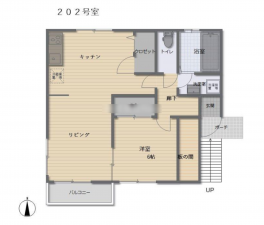 宮崎市佐土原町、収益物件/アパートの間取り画像です