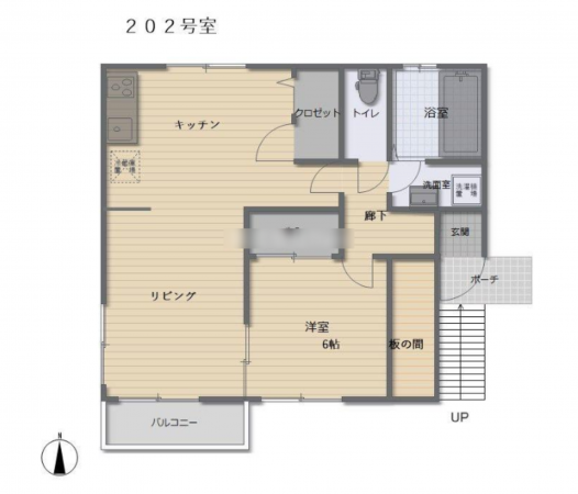 宮崎市佐土原町、収益物件/アパートの間取り画像です
