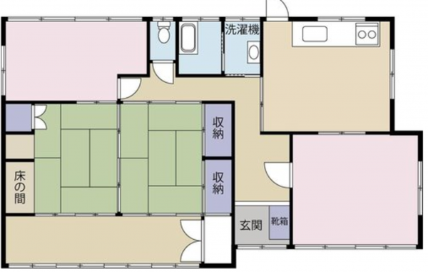宮崎市、中古一戸建ての間取り画像です