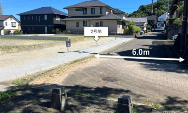 宮崎市花山手西、土地の画像です