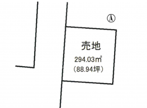 宮崎市大塚台西、土地の間取り画像です