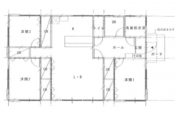 宮崎市佐土原町、中古一戸建ての間取り画像です