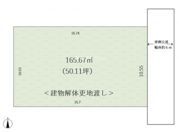 宮崎市恒久、土地の画像です