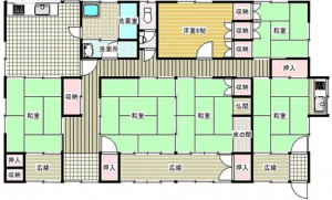 宮崎市清武町、土地の間取り画像です