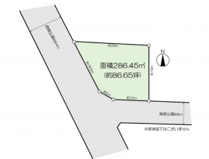 宮崎市、土地の間取り画像です