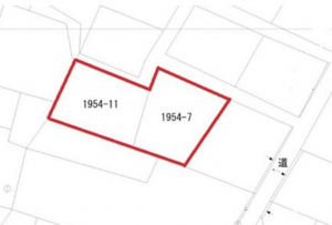 宮崎市佐土原町、土地の間取り画像です