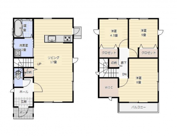 宮崎市大字本郷南方、中古一戸建ての間取り画像です
