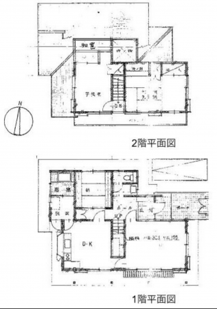 宮崎市江南、中古一戸建ての間取り画像です