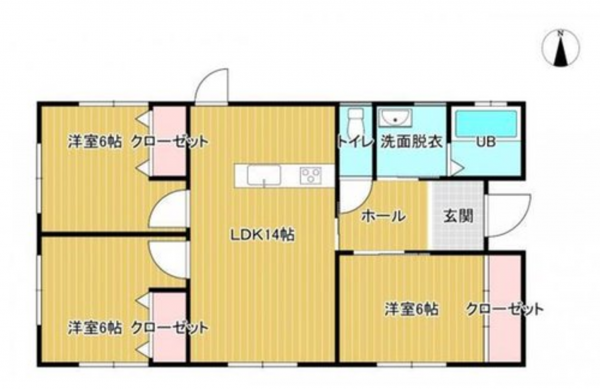 宮崎市田野町、中古一戸建ての間取り画像です
