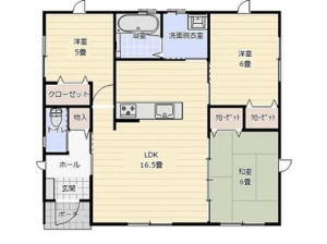宮崎市田野町、新築一戸建ての間取り画像です