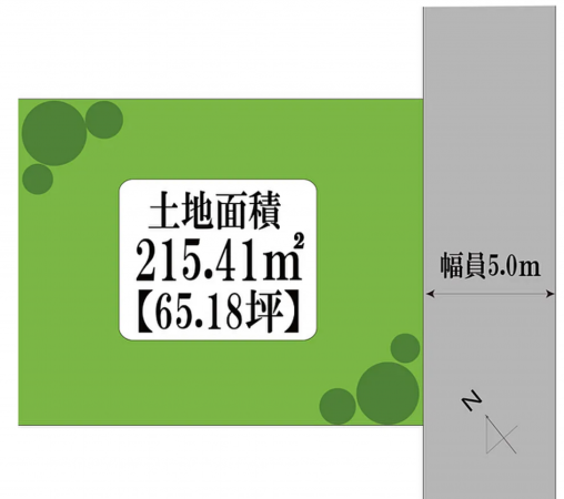 宮崎市城ケ崎、土地の間取り画像です