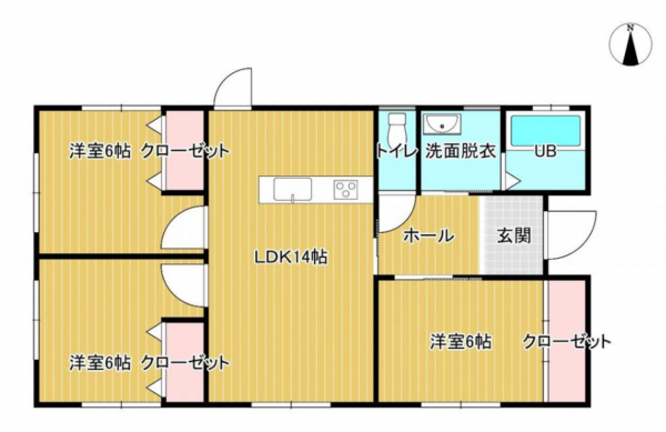 宮崎市田野町、中古一戸建ての間取り画像です
