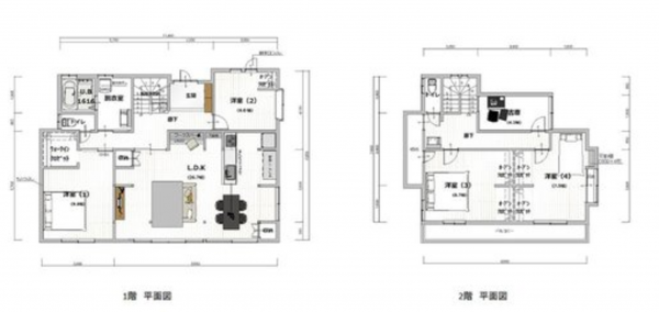宮崎市吉村町、中古一戸建ての間取り画像です