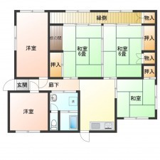 宮崎市大塚台東、中古一戸建ての間取り画像です
