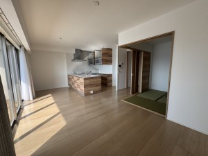 宮崎市松橋、マンションの居間画像です