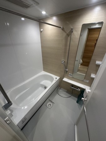 宮崎市松橋、マンションの風呂画像です