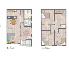 宮崎市下北方町、新築一戸建ての間取り画像です