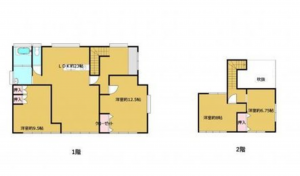 宮崎市恒久、中古一戸建ての間取り画像です