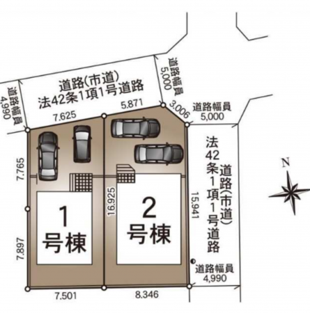 宮崎市永楽町、新築一戸建ての画像です