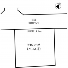 宮崎市大字本郷南方、土地の間取り画像です