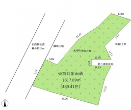 宮崎市大坪町、土地の間取り画像です