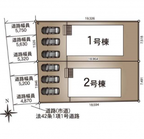 宮崎市佐土原町、新築一戸建ての画像です