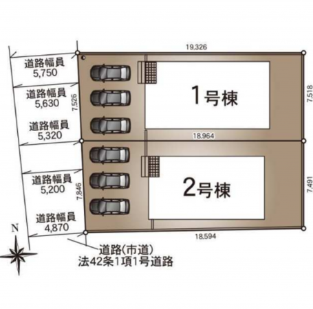 宮崎市佐土原町、新築一戸建ての画像です