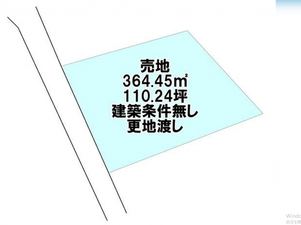 宮崎市大字折生迫、土地の間取り画像です