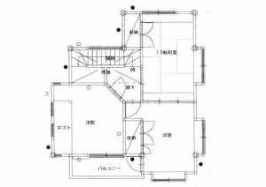 宮崎市田代町、中古一戸建ての間取り画像です